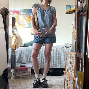 & Other Stories Blue Jean Shorts